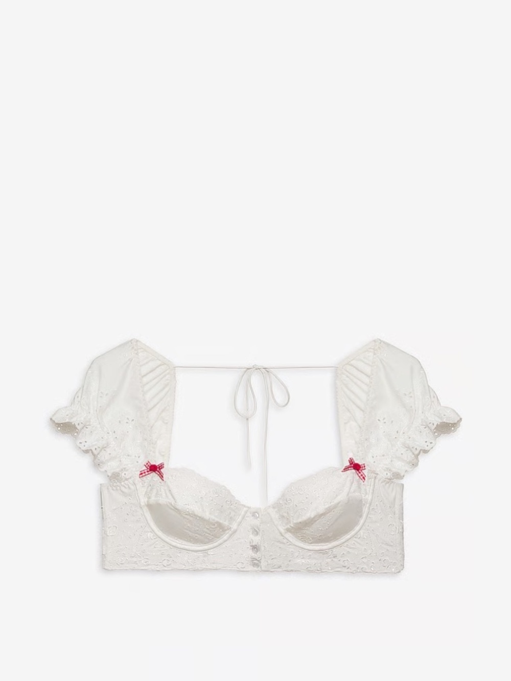 For Love & Lemons Martha Bra Top | White | S | NWT